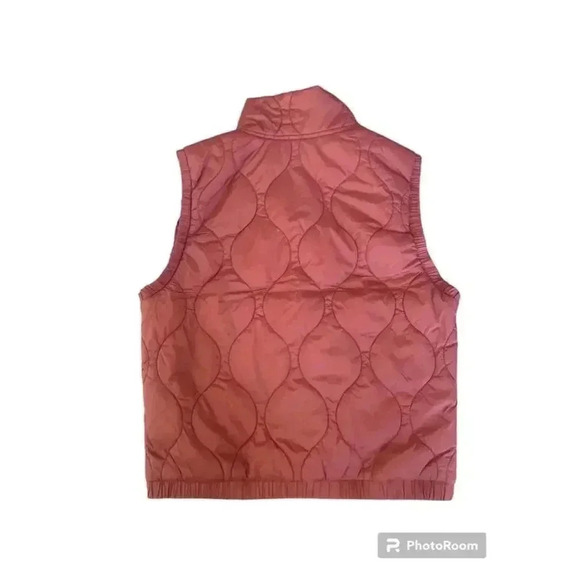 NWT Old Navy Girl’s Cropped Quilted Vest Size 14-16 XL Rustic Color - Picture 2 of 9